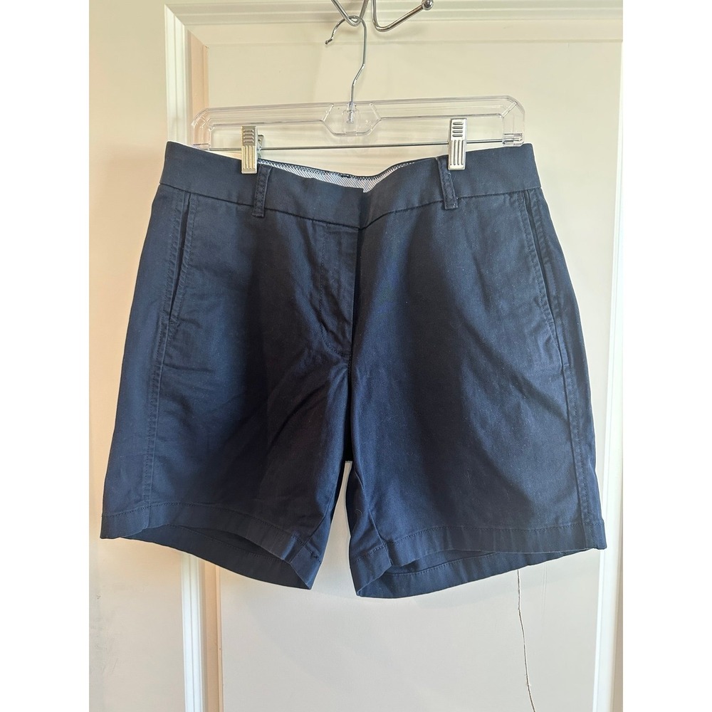 NEW J.Crew Chino Stretch Shorts Women's size 8 Navy 7"